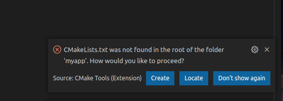 Choose &ldquo;Locate&rdquo; and navigate to the file.